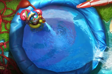 League Of Legends Game Lol Pool Party Ziggs Water