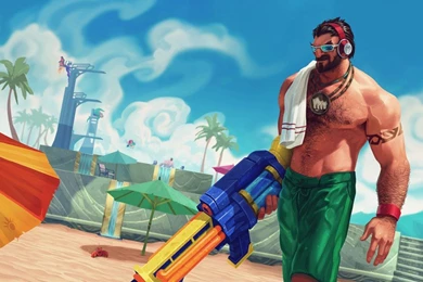 Pool Party Graves League Of Legends Wallpapers