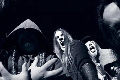 Download Wallpapers 3840x1200 Finntroll, Band, Hands, Scream, Faces ...