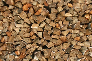 3D Triangular Wood Blocks Wallpapers