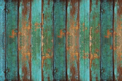 Turquoise Wood Mural Wallpapers