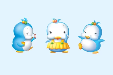 Cute Penguin Cartoon Clip Art