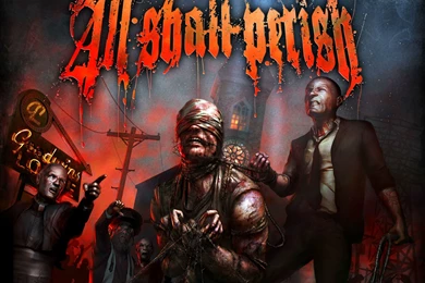 ALL SHALL PERISH Deathcore Heavy Metal 1asp Dark Evil Poster ...