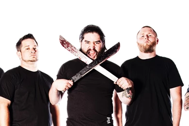 Download Wallpapers 2560x1024 All Shall Perish, Knifes, Blood ...