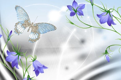 Blue Bells On Satin >> HD Wallpaper, Get It Now!