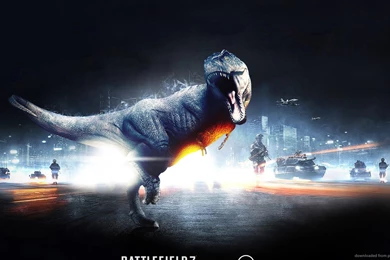Download 1366x768 Battlefield 3 T Rex Wallpapers