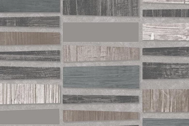 NEW BN WALLCOVERINGS PLAZA MOSAIC METALLIC LACQUERED TILE EFFECT ...