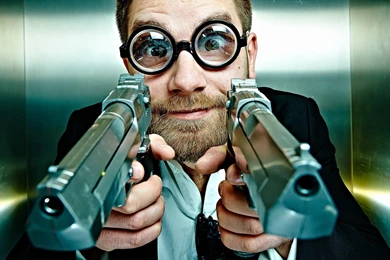 People Guns Things Weapons Humor Funny Handguns Weapons Eyes ...