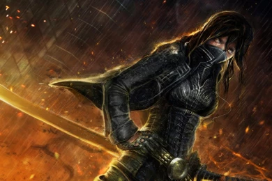 32 Ninja Girl Katana Scarf 1492 Hd Wallpapers Ninja Girl Anime Full ...