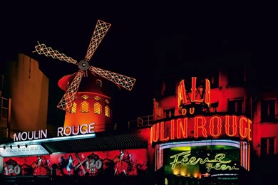 Wall Mural Wallpapers Paris Moulin Rouge France Montmartre Photo ...