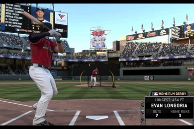 MLB 14 The Show   Home Run Derby @ Target Field: Evan Longoria 454 ...