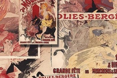 Themes Of Life II: Beige Moulin Rouge Novelty Wallpapers