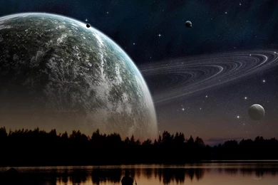 Nature Planet Galaxy Fishing Calm Wallpapers 1440x900 For 17 inch ...