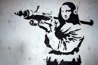 RPG, Graffiti, Mona Lisa, Banksy :: Wallpapers