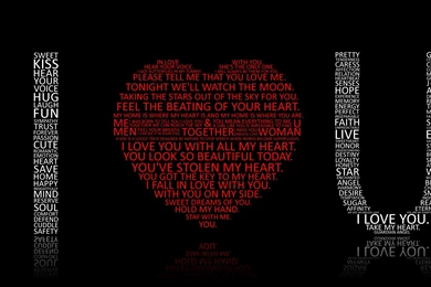 I Love U Wallpapers / 1920x1080