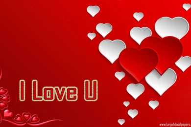 I Love U Colourful Hearts Deskrop HD Wallpapers   Large HD Wallpapers