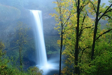 Heavenly Waterfall View Widescreen Wallpapers