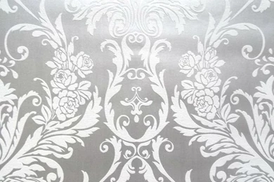 Medina White & Silver Metallic Damask Feature Wallpapers By Debona ...