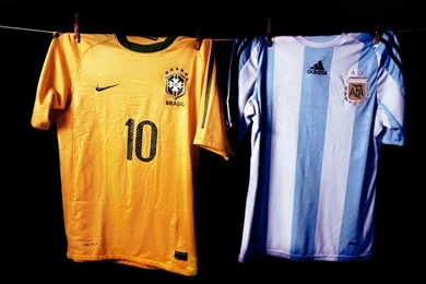 Soccer Argentina Brazil Tshirts 1920x1200 Wallpapers – Sports ...