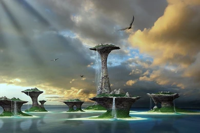 Pin Windows 8 Backgrounds Windows 8 Wallpapers 3d Fantasy Landscape ...