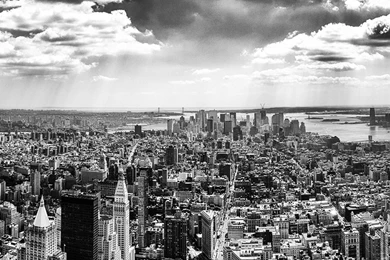 Download Wallpapers 3840x1200 New York, Top View, Overview, View ...