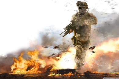 Modern Warfare 2 Fire HD Desktop Wallpapers : Widescreen : High ...