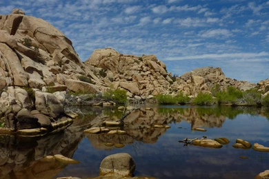 MLeWallpapers.com   Barker Dam Reflection At Joshua Tree