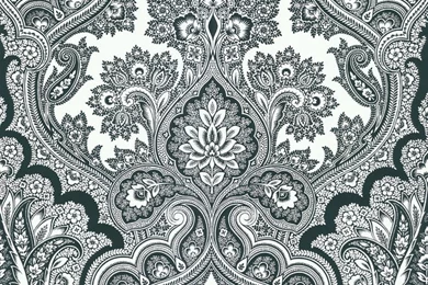 Isla White Paisley Wallpaper, Bolt   Wallpapers   By Brewster Home ...