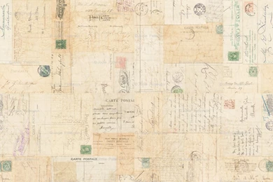 Postcard Fabric, Wallpapers & Gift Wrap   Spoonflower