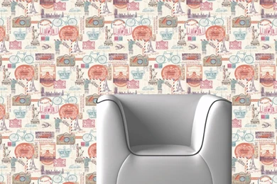 Muriva Postcards Wallpapers