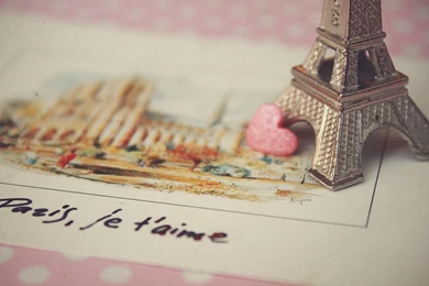 Paris Love Postcard Hd Wallpapers Wallpapers