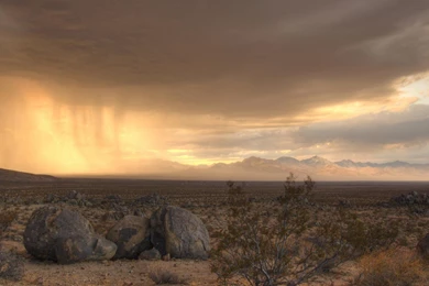 Rain Clouds Moving Across A Desert >> HD Wallpaper, Get It Now!