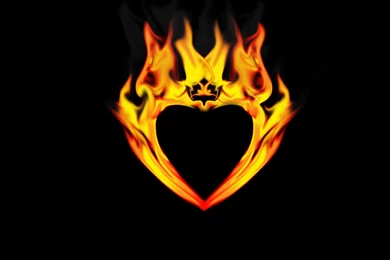 Flaming Heart, Fire, Flame, Digital art, 1920x1080 HD Wallpapers ...