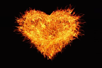 Fire Heart HD Desktop Wallpapers : Widescreen : High Definition ...