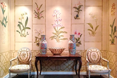 Paper Wallpapers / Traditional / Floral / Fabric Look   ORCHIDS ...