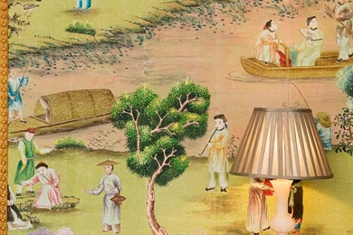 Paper Wallpapers / Traditional / Chinoiserie / Fabric Look ...