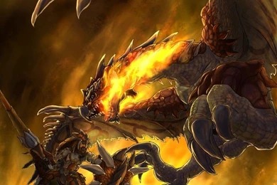 This Speed paint Rathalos Scene Makes A Beautiful Mobile Wallpapers ...