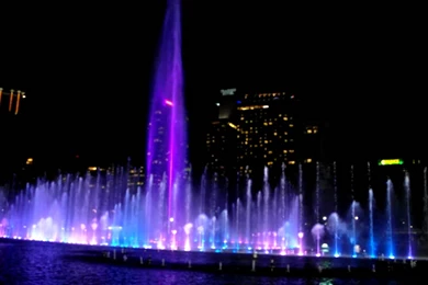 KLCC Fountain Show At Night   YouTube