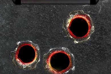 BULLET HOLE IPHONE WALLPAPER BACKGROUND