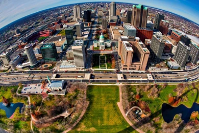 Download Wallpapers Saint Louis With A Bird's Eye View (1600 X 900 ...