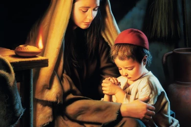 In Favour With God (Jesus Praying With His Mother)
