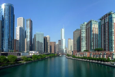 Chicago River Panorama HD Desktop Wallpapers : High Definition ...