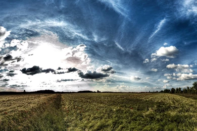 Download Wallpapers 3840x2160 Landscape, Field, Open Space, Sky ...