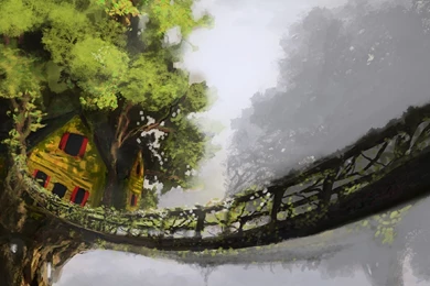 Fantasy Tree House HD Desktop Wallpapers : High Definition ...