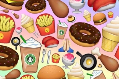 Cute Emoji Food Backgrounds