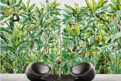 Free Shipping Modern Wall 3d Murals Wallpapers , Banana Tree For Tv ...