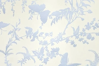 Tropical Floral Wallpapers Silver