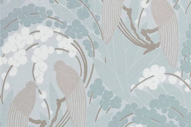 Harlequin Vortex Wallpapers Silver/duckegg 110079. Bird Wallpapers ...