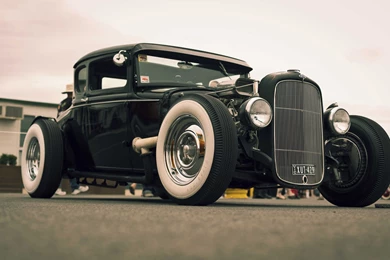 Classic Black Hot Rod Wallpapers