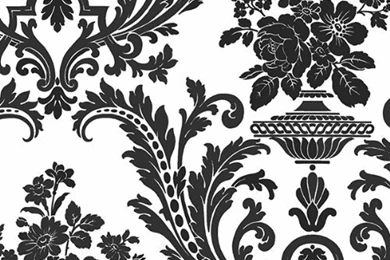 Black And White Victorian Damask Wallpapers 2016   White Brick ...
